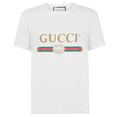 gucci distressed logo t shirt